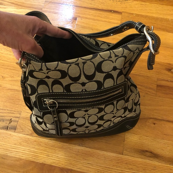 AUTHENTIC COACH 9362 Signature C Black Bag - Picture 5 of 7